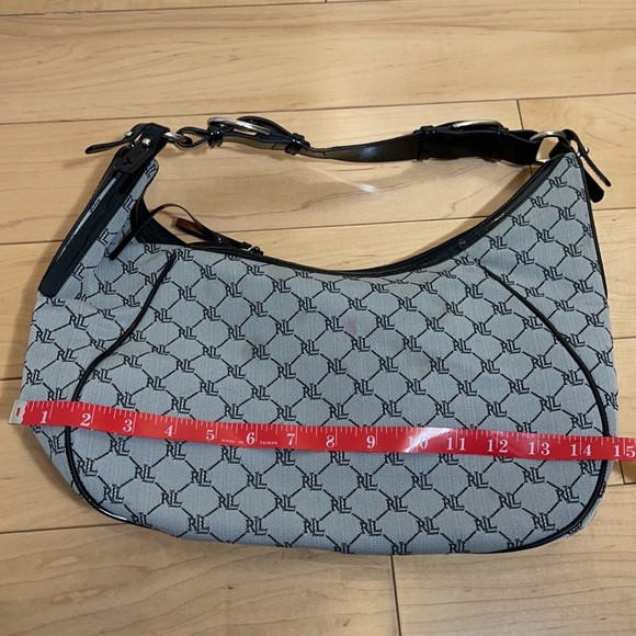 Ralph Lauren Monogram Large Shoulder Purse - Picture 9 of 9